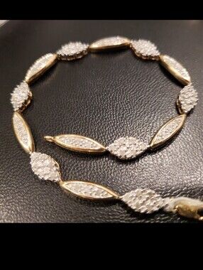 10k gold 1Ctt diamonds bracelet